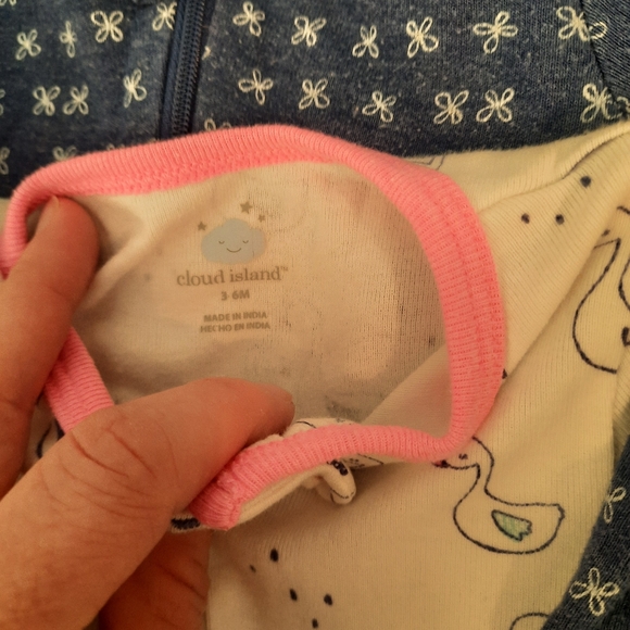 Cloud Island Sleeper Outfit Bundle Swan Themed - Picture 7 of 9